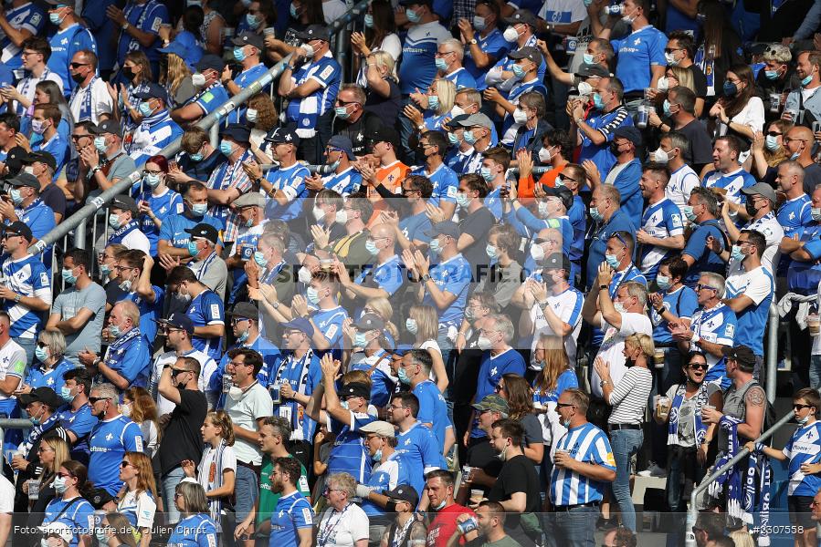 Fans, Merck-Stadion, Darmstadt, 19.09.2021, DFL, sport, action, Fussball, Deutschland, September 2021, Saison 2021/2022, SGD, SVD, 2. Bundesliga, SG Dynamo Dresden, SV Darmstadt 98 - Bild-ID: 2307558 Fans, Merck-Stadion, Darmstadt, 19.09.2021, DFL, sport, action, Fussball, Deutschland, September 2021, Saison 2021/2022, SGD, SVD, 2. Bundesliga, SG Dynamo Dresden, SV Darmstadt 98 - Bild-ID: 2307558