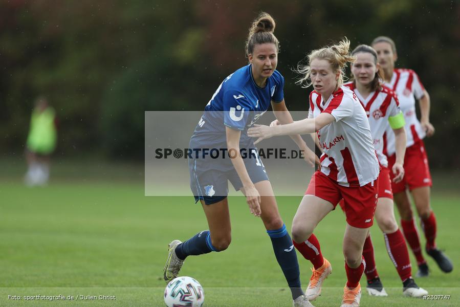 Franziska Harsch, Sportpark Heuchelhof, Würzburg, 26.09.2021, sport, action, Fussball, Deutschland, September 2021, Saison 2021/2022, Runde 2, Gruppe Süd, Pokal, DFB, DFB Pokal Frauen, TSG, FWK, TSG Hoffenheim, FC Würzburger Kickers - Bild-ID: 2307747