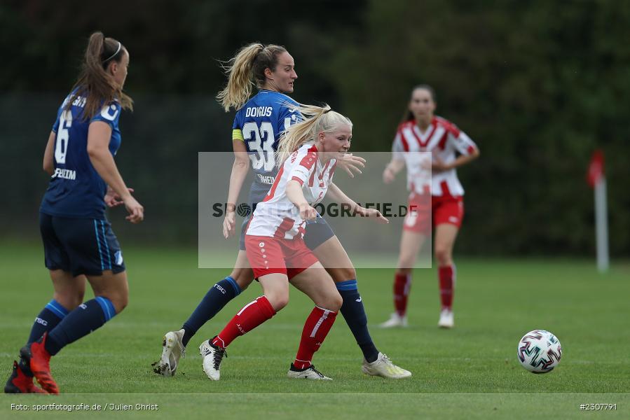 Franziska Thomas, Sportpark Heuchelhof, Würzburg, 26.09.2021, sport, action, Fussball, Deutschland, September 2021, Saison 2021/2022, Runde 2, Gruppe Süd, Pokal, DFB, DFB Pokal Frauen, TSG, FWK, TSG Hoffenheim, FC Würzburger Kickers - Bild-ID: 2307791 Franziska Thomas, Sportpark Heuchelhof, Würzburg, 26.09.2021, sport, action, Fussball, Deutschland, September 2021, Saison 2021/2022, Runde 2, Gruppe Süd, Pokal, DFB, DFB Pokal Frauen, TSG, FWK, TSG Hoffenheim, FC Würzburger Kickers - Bild-ID: 2307791