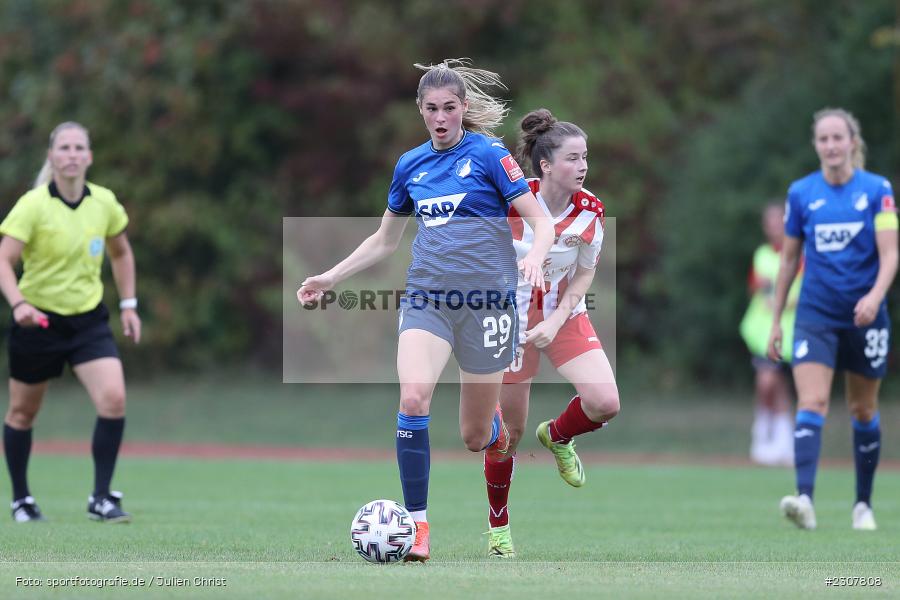 Jule Brand, Sportpark Heuchelhof, Würzburg, 26.09.2021, sport, action, Fussball, Deutschland, September 2021, Saison 2021/2022, Runde 2, Gruppe Süd, Pokal, DFB, DFB Pokal Frauen, TSG, FWK, TSG Hoffenheim, FC Würzburger Kickers - Bild-ID: 2307808 Jule Brand, Sportpark Heuchelhof, Würzburg, 26.09.2021, sport, action, Fussball, Deutschland, September 2021, Saison 2021/2022, Runde 2, Gruppe Süd, Pokal, DFB, DFB Pokal Frauen, TSG, FWK, TSG Hoffenheim, FC Würzburger Kickers - Bild-ID: 2307808
