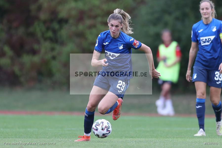 Jule Brand, Sportpark Heuchelhof, Würzburg, 26.09.2021, sport, action, Fussball, Deutschland, September 2021, Saison 2021/2022, Runde 2, Gruppe Süd, Pokal, DFB, DFB Pokal Frauen, TSG, FWK, TSG Hoffenheim, FC Würzburger Kickers - Bild-ID: 2307810 Jule Brand, Sportpark Heuchelhof, Würzburg, 26.09.2021, sport, action, Fussball, Deutschland, September 2021, Saison 2021/2022, Runde 2, Gruppe Süd, Pokal, DFB, DFB Pokal Frauen, TSG, FWK, TSG Hoffenheim, FC Würzburger Kickers - Bild-ID: 2307810