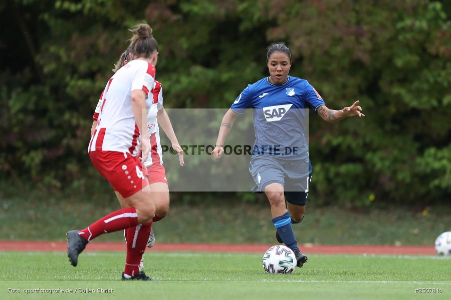 Gia Corley, Sportpark Heuchelhof, Würzburg, 26.09.2021, sport, action, Fussball, Deutschland, September 2021, Saison 2021/2022, Runde 2, Gruppe Süd, Pokal, DFB, DFB Pokal Frauen, TSG, FWK, TSG Hoffenheim, FC Würzburger Kickers - Bild-ID: 2307816 Gia Corley, Sportpark Heuchelhof, Würzburg, 26.09.2021, sport, action, Fussball, Deutschland, September 2021, Saison 2021/2022, Runde 2, Gruppe Süd, Pokal, DFB, DFB Pokal Frauen, TSG, FWK, TSG Hoffenheim, FC Würzburger Kickers - Bild-ID: 2307816