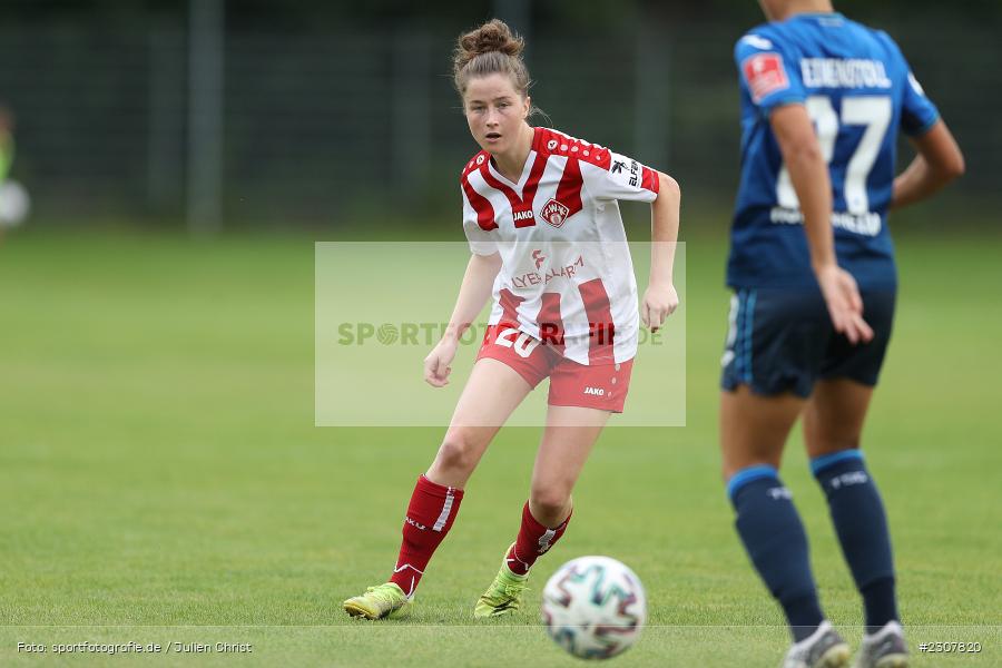 Nicole Kreußer, Sportpark Heuchelhof, Würzburg, 26.09.2021, sport, action, Fussball, Deutschland, September 2021, Saison 2021/2022, Runde 2, Gruppe Süd, Pokal, DFB, DFB Pokal Frauen, TSG, FWK, TSG Hoffenheim, FC Würzburger Kickers - Bild-ID: 2307820 Nicole Kreußer, Sportpark Heuchelhof, Würzburg, 26.09.2021, sport, action, Fussball, Deutschland, September 2021, Saison 2021/2022, Runde 2, Gruppe Süd, Pokal, DFB, DFB Pokal Frauen, TSG, FWK, TSG Hoffenheim, FC Würzburger Kickers - Bild-ID: 2307820