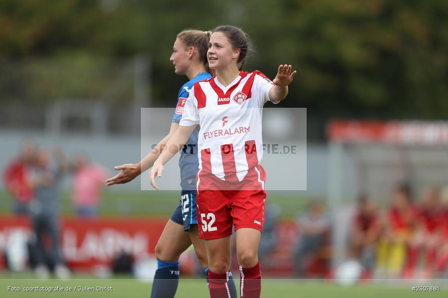 Antonia Hanke, Sportpark Heuchelhof, Würzburg, 26.09.2021, sport, action, Fussball, Deutschland, September 2021, Saison 2021/2022, Runde 2, Gruppe Süd, Pokal, DFB, DFB Pokal Frauen, TSG, FWK, TSG Hoffenheim, FC Würzburger Kickers - Bild-ID: 2307881 Antonia Hanke, Sportpark Heuchelhof, Würzburg, 26.09.2021, sport, action, Fussball, Deutschland, September 2021, Saison 2021/2022, Runde 2, Gruppe Süd, Pokal, DFB, DFB Pokal Frauen, TSG, FWK, TSG Hoffenheim, FC Würzburger Kickers - Bild-ID: 2307881