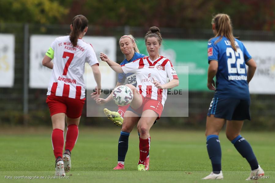 Nicole Kreußer, Sportpark Heuchelhof, Würzburg, 26.09.2021, sport, action, Fussball, Deutschland, September 2021, Saison 2021/2022, Runde 2, Gruppe Süd, Pokal, DFB, DFB Pokal Frauen, TSG, FWK, TSG Hoffenheim, FC Würzburger Kickers - Bild-ID: 2307897