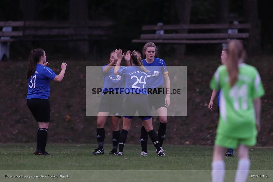 Torjubel, Emely Michler, Sportplatz, Adelsberg, 02.10.2021, sport, BFV, action, Fussball, Deutschland, Oktober 2021, Saison 2021/2022, Bezirksliga Frauen, SG SV Kürnach/SV Heidingsfeld, SpVgg Adelsberg - Bild-ID: 2308102 Torjubel, Emely Michler, Sportplatz, Adelsberg, 02.10.2021, sport, BFV, action, Fussball, Deutschland, Oktober 2021, Saison 2021/2022, Bezirksliga Frauen, SG SV Kürnach/SV Heidingsfeld, SpVgg Adelsberg - Bild-ID: 2308102