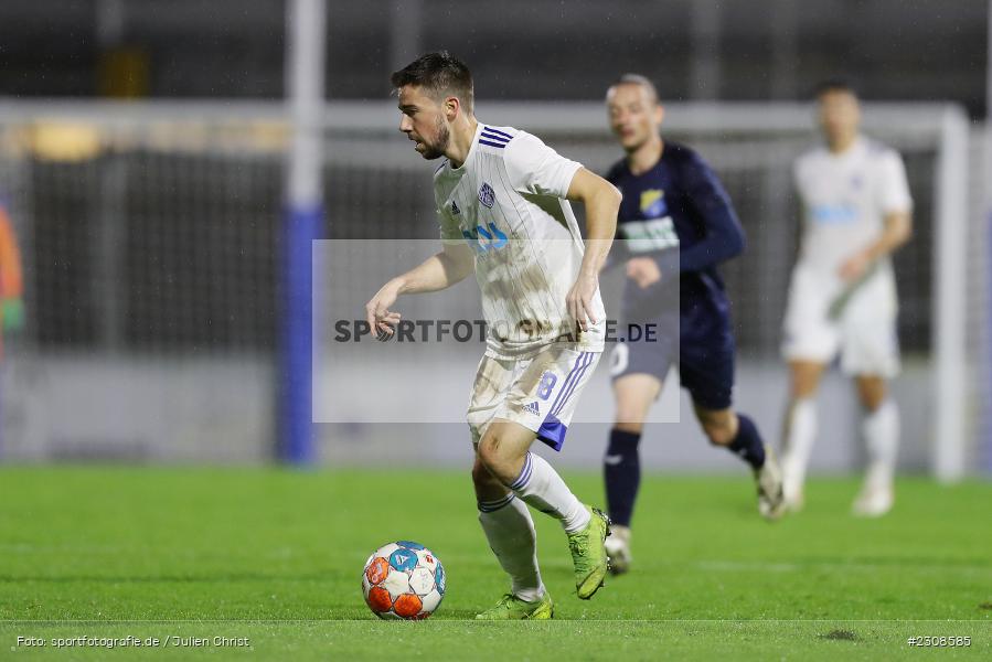 Philipp Beinenz, Stadion am Schönbusch, Aschaffenburg, 05.10.2021, BFV, sport, action, Fussball, Deutschland, Oktober 2021, Saison 2021/2022, 4. Liga, Regionalliga Bayern, FCP, SVA, FC Pipinsried, SV Viktoria Aschaffenburg - Bild-ID: 2308585