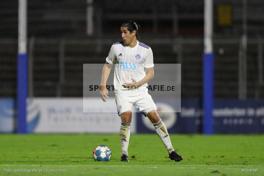 Hamza Boutakhrit, Stadion am Schönbusch, Aschaffenburg, 05.10.2021, BFV, sport, action, Fussball, Deutschland, Oktober 2021, Saison 2021/2022, 4. Liga, Regionalliga Bayern, FCP, SVA, FC Pipinsried, SV Viktoria Aschaffenburg - Bild-ID: 2308587