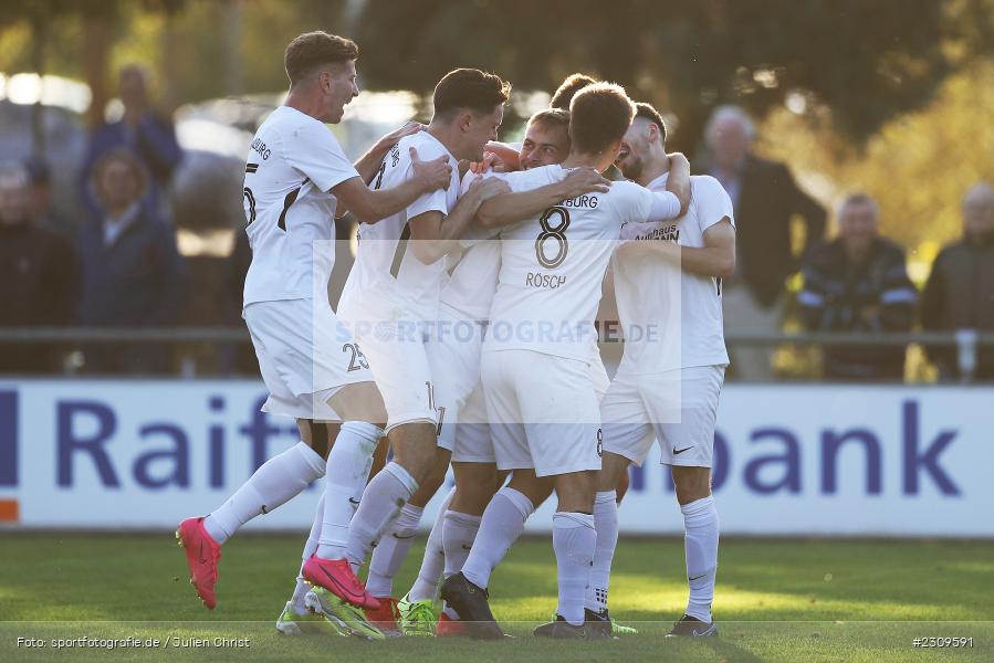 Jari Heuchert, Andreas Rösch, Jan Martin, Julian Meyer, Torjubel, Jan Wabnitz, Sportgelände, Karlburg, 09.10.2021, BFV, sport, action, Fussball, Deutschland, Oktober 2021, Saison 2021/2022, Bayernliga Nord, DJK, TSV, DJK Don Bosco Bamberg, TSV Karlburg - Bild-ID: 2309591 Jari Heuchert, Andreas Rösch, Jan Martin, Julian Meyer, Torjubel, Jan Wabnitz, Sportgelände, Karlburg, 09.10.2021, BFV, sport, action, Fussball, Deutschland, Oktober 2021, Saison 2021/2022, Bayernliga Nord, DJK, TSV, DJK Don Bosco Bamberg, TSV Karlburg - Bild-ID: 2309591