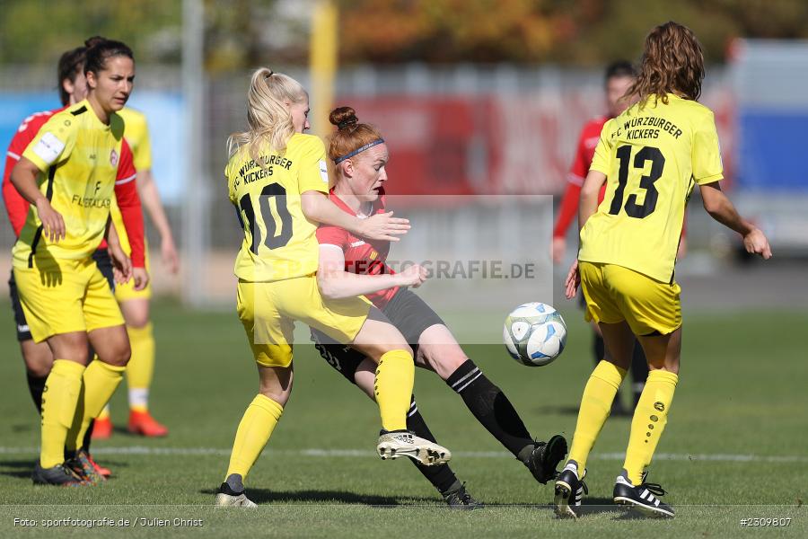 Denise Nehls, Sportpark Heuchelhof, Würzburg, 10.10.2021, BFV, sport, action, Fussball, Deutschland, Oktober 2021, Saison 2021/2022, Bezirksoberliga Frauen, FCK, FWK, FC Karsbach, FC Würzburger Kickers II - Bild-ID: 2309807