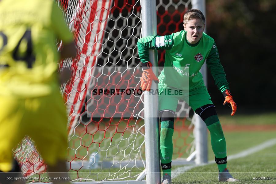 Luisa Sterzenbach, Sportpark Heuchelhof, Würzburg, 10.10.2021, BFV, sport, action, Fussball, Deutschland, Oktober 2021, Saison 2021/2022, Bezirksoberliga Frauen, FCK, FWK, FC Karsbach, FC Würzburger Kickers II - Bild-ID: 2309827