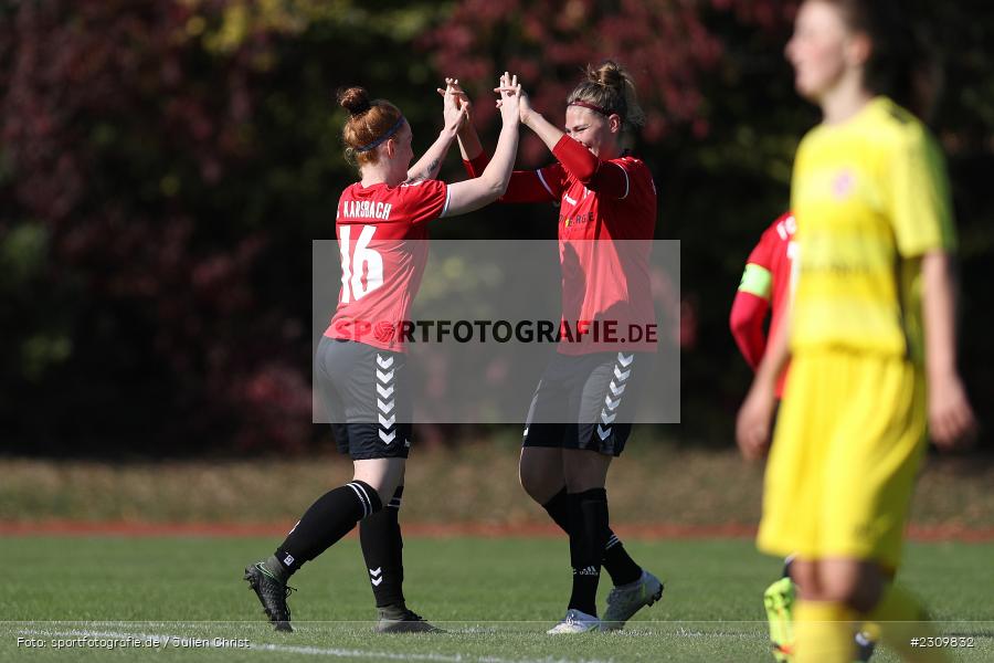 Denise Nehls, Sportpark Heuchelhof, Würzburg, 10.10.2021, BFV, sport, action, Fussball, Deutschland, Oktober 2021, Saison 2021/2022, Bezirksoberliga Frauen, FCK, FWK, FC Karsbach, FC Würzburger Kickers II - Bild-ID: 2309832
