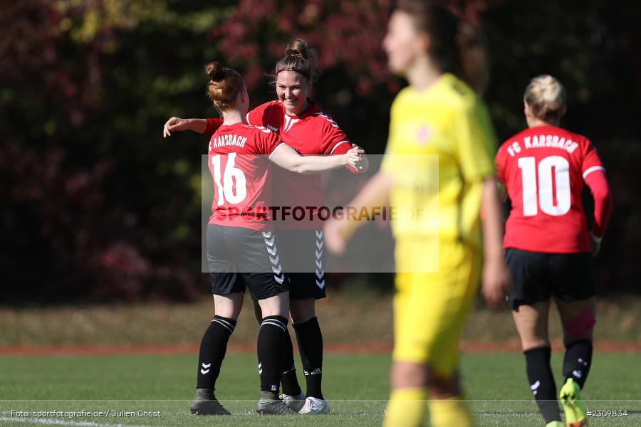 Denise Nehls, Sportpark Heuchelhof, Würzburg, 10.10.2021, BFV, sport, action, Fussball, Deutschland, Oktober 2021, Saison 2021/2022, Bezirksoberliga Frauen, FCK, FWK, FC Karsbach, FC Würzburger Kickers II - Bild-ID: 2309834