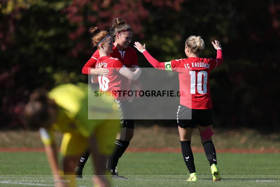 Denise Nehls, Sportpark Heuchelhof, Würzburg, 10.10.2021, BFV, sport, action, Fussball, Deutschland, Oktober 2021, Saison 2021/2022, Bezirksoberliga Frauen, FCK, FWK, FC Karsbach, FC Würzburger Kickers II - Bild-ID: 2309836