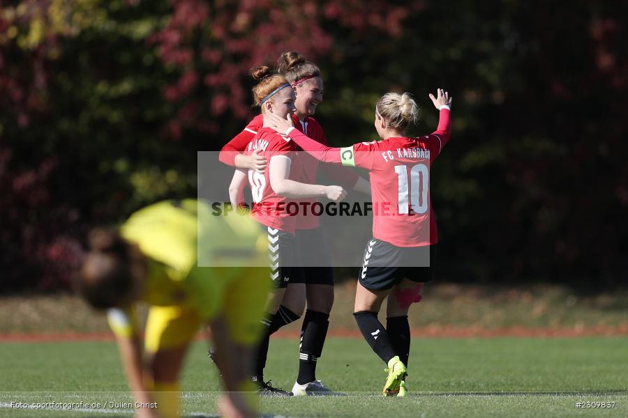 Denise Nehls, Sportpark Heuchelhof, Würzburg, 10.10.2021, BFV, sport, action, Fussball, Deutschland, Oktober 2021, Saison 2021/2022, Bezirksoberliga Frauen, FCK, FWK, FC Karsbach, FC Würzburger Kickers II - Bild-ID: 2309837