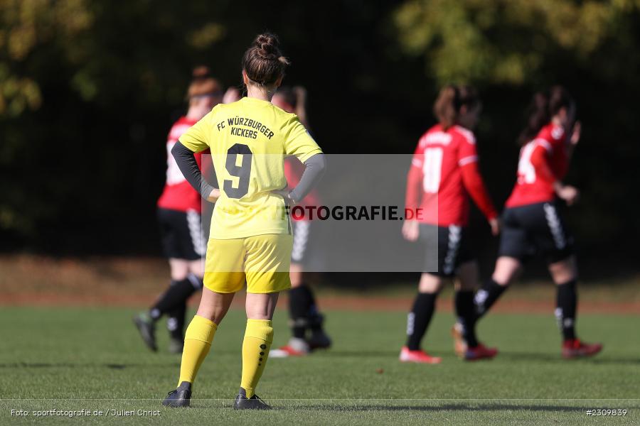 Julia Kohl, Sportpark Heuchelhof, Würzburg, 10.10.2021, BFV, sport, action, Fussball, Deutschland, Oktober 2021, Saison 2021/2022, Bezirksoberliga Frauen, FCK, FWK, FC Karsbach, FC Würzburger Kickers II - Bild-ID: 2309839