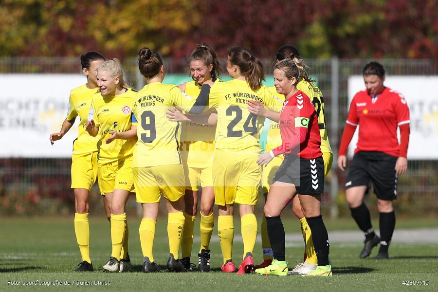 Torjubel, Leandra Jäger, Sportpark Heuchelhof, Würzburg, 10.10.2021, BFV, sport, action, Fussball, Deutschland, Oktober 2021, Saison 2021/2022, Bezirksoberliga Frauen, FCK, FWK, FC Karsbach, FC Würzburger Kickers II - Bild-ID: 2309915 Torjubel, Leandra Jäger, Sportpark Heuchelhof, Würzburg, 10.10.2021, BFV, sport, action, Fussball, Deutschland, Oktober 2021, Saison 2021/2022, Bezirksoberliga Frauen, FCK, FWK, FC Karsbach, FC Würzburger Kickers II - Bild-ID: 2309915