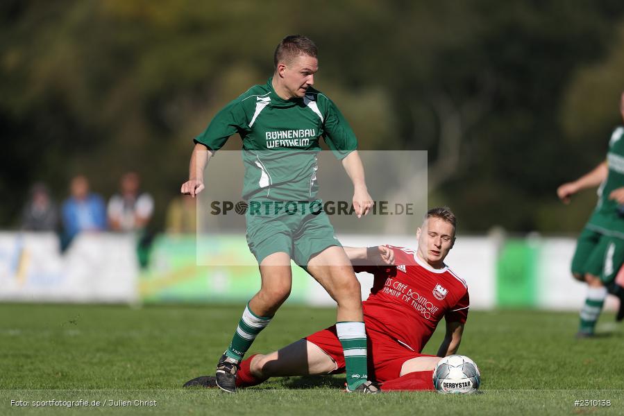 Alexander Lukas, Peter Hofmann, Sportgelände FC Wertheim-Eichel, Wertheim, 11.10.2021, BFV, sport, action, Fussball, Deutschland, Oktober 2021, Saison 2021/2022, Kreisklasse B TBB, URP, FCW, SpG Urphar-Lindelbach/Bettingen, FC Wertheim-Eichel 2 - Bild-ID: 2310138 Alexander Lukas, Peter Hofmann, Sportgelände FC Wertheim-Eichel, Wertheim, 11.10.2021, BFV, sport, action, Fussball, Deutschland, Oktober 2021, Saison 2021/2022, Kreisklasse B TBB, URP, FCW, SpG Urphar-Lindelbach/Bettingen, FC Wertheim-Eichel 2 - Bild-ID: 2310138