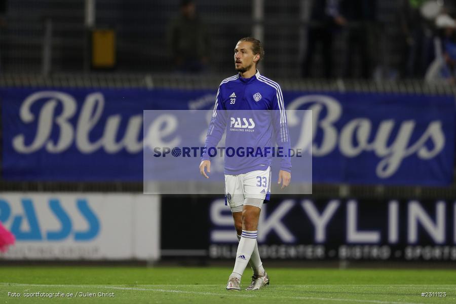 Nicolas Hebisch, Stadion am Schönbusch, Aschaffenburg, 15.10.2021, BFV, sport, action, Fussball, Deutschland, Oktober 2021, Saison 2021/2022, 4. Liga, Regionalliga Bayern, BAY, SVA, SpVgg Bayreuth, SV Viktoria Aschaffenburg - Bild-ID: 2311123