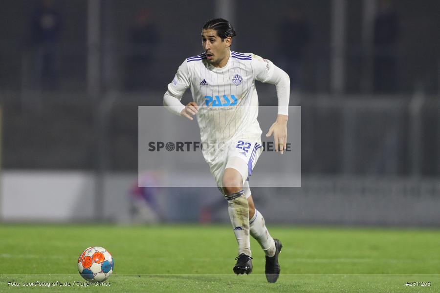 Hamza Boutakhrit, Stadion am Schönbusch, Aschaffenburg, 15.10.2021, BFV, sport, action, Fussball, Deutschland, Oktober 2021, Saison 2021/2022, 4. Liga, Regionalliga Bayern, BAY, SVA, SpVgg Bayreuth, SV Viktoria Aschaffenburg - Bild-ID: 2311263 Hamza Boutakhrit, Stadion am Schönbusch, Aschaffenburg, 15.10.2021, BFV, sport, action, Fussball, Deutschland, Oktober 2021, Saison 2021/2022, 4. Liga, Regionalliga Bayern, BAY, SVA, SpVgg Bayreuth, SV Viktoria Aschaffenburg - Bild-ID: 2311263