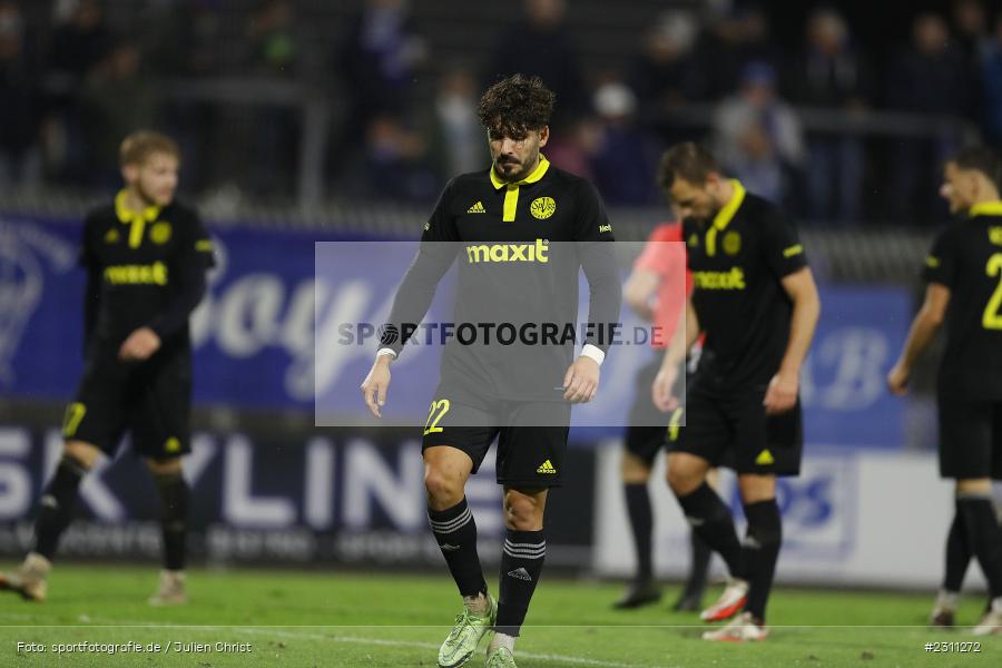Marcel Götz, Stadion am Schönbusch, Aschaffenburg, 15.10.2021, BFV, sport, action, Fussball, Deutschland, Oktober 2021, Saison 2021/2022, 4. Liga, Regionalliga Bayern, BAY, SVA, SpVgg Bayreuth, SV Viktoria Aschaffenburg - Bild-ID: 2311272