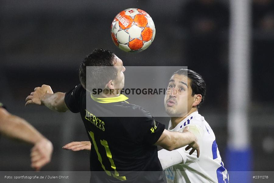 Hamza Boutakhrit, Stadion am Schönbusch, Aschaffenburg, 15.10.2021, BFV, sport, action, Fussball, Deutschland, Oktober 2021, Saison 2021/2022, 4. Liga, Regionalliga Bayern, BAY, SVA, SpVgg Bayreuth, SV Viktoria Aschaffenburg - Bild-ID: 2311278