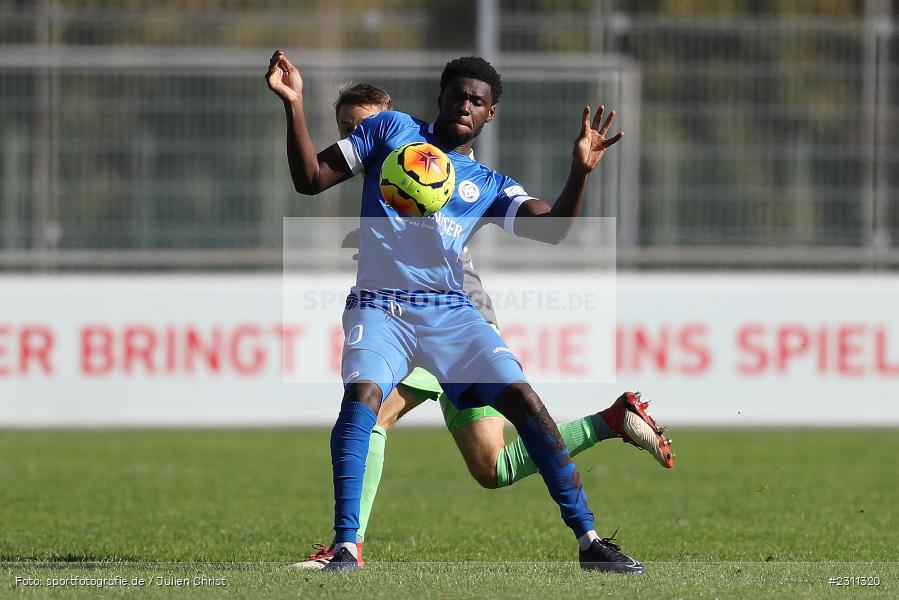 Jayson Tuda, Sepp-Endres-Sportanlage, Würzburg, 16.10.2021, BFV, sport, action, Fussball, Deutschland, Oktober 2021, Saison 2021/2022, Bayernliga Nord, DJK, WFV, DJK Gebenbach, Würzburger FV - Bild-ID: 2311320