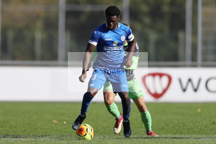 Jayson Tuda, Sepp-Endres-Sportanlage, Würzburg, 16.10.2021, BFV, sport, action, Fussball, Deutschland, Oktober 2021, Saison 2021/2022, Bayernliga Nord, DJK, WFV, DJK Gebenbach, Würzburger FV - Bild-ID: 2311322