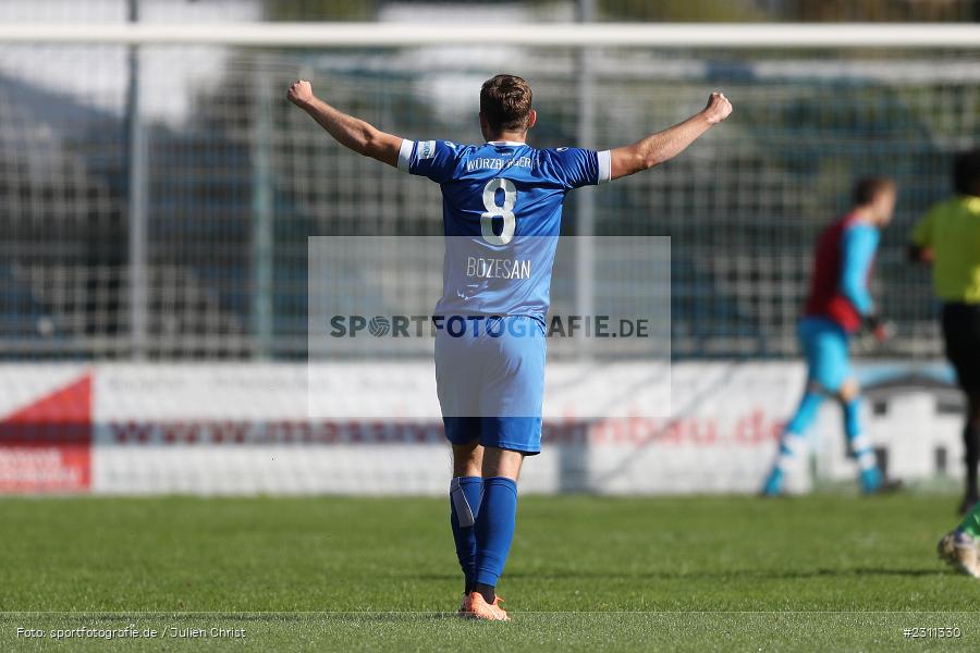 Torjubel, Fabio Bozesan, Sepp-Endres-Sportanlage, Würzburg, 16.10.2021, BFV, sport, action, Fussball, Deutschland, Oktober 2021, Saison 2021/2022, Bayernliga Nord, DJK, WFV, DJK Gebenbach, Würzburger FV - Bild-ID: 2311330