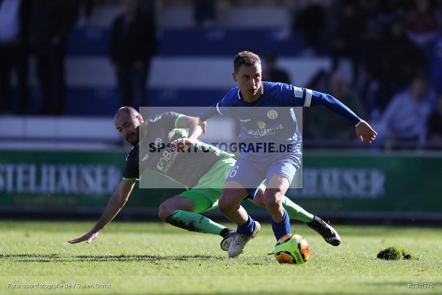 Lukas Imgrund, Sepp-Endres-Sportanlage, Würzburg, 16.10.2021, BFV, sport, action, Fussball, Deutschland, Oktober 2021, Saison 2021/2022, Bayernliga Nord, DJK, WFV, DJK Gebenbach, Würzburger FV - Bild-ID: 2311375