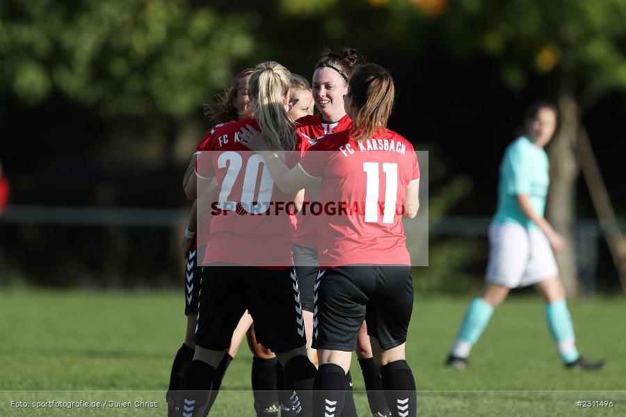 Torjubel, Lisa Blum, Sportplatz, Karsbach, 16.10.2021, BFV, sport, action, Fussball, Deutschland, Oktober 2021, Saison 2021/2022, BOL, Bezirksoberliga Frauen, TSV, FCK, TSV Keilberg, FC Karsbach - Bild-ID: 2311496