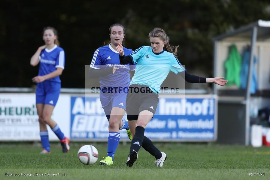 Katharina Schmitt, Sportplatz, Adelsberg, 16.10.2021, BFV, sport, action, Fussball, Deutschland, Oktober 2021, Saison 2021/2022, Bezirksliga Frauen 01, SVB, SVA, SV Bütthard, SpVgg Adelsberg - Bild-ID: 2311595