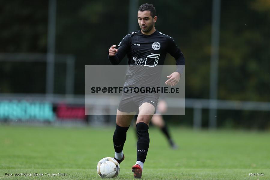 Johan Brahimi, Sportplatz, Seifriedsburg, 17.10.2021, BFV, sport, action, Fussball, Deutschland, Oktober 2021, Saison 2021/2022, ASV, FVGS, BZL, Bezirksliga Unterfranken West, ASV Rimpar, FV Gemünden/Seifriedsburg - Bild-ID: 2311626
