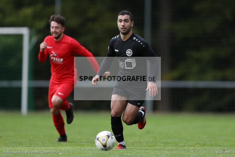 Johan Brahimi, Sportplatz, Seifriedsburg, 17.10.2021, BFV, sport, action, Fussball, Deutschland, Oktober 2021, Saison 2021/2022, ASV, FVGS, BZL, Bezirksliga Unterfranken West, ASV Rimpar, FV Gemünden/Seifriedsburg - Bild-ID: 2311684
