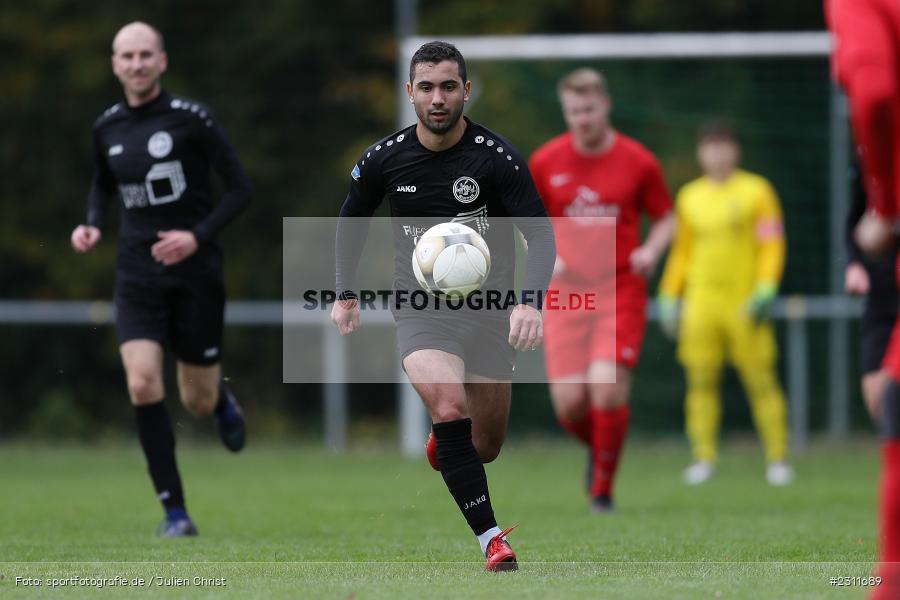 Johan Brahimi, Sportplatz, Seifriedsburg, 17.10.2021, BFV, sport, action, Fussball, Deutschland, Oktober 2021, Saison 2021/2022, ASV, FVGS, BZL, Bezirksliga Unterfranken West, ASV Rimpar, FV Gemünden/Seifriedsburg - Bild-ID: 2311689