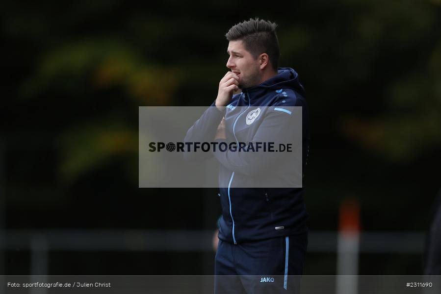 Marcel Heck, Sportplatz, Seifriedsburg, 17.10.2021, BFV, sport, action, Fussball, Deutschland, Oktober 2021, Saison 2021/2022, ASV, FVGS, BZL, Bezirksliga Unterfranken West, ASV Rimpar, FV Gemünden/Seifriedsburg - Bild-ID: 2311690