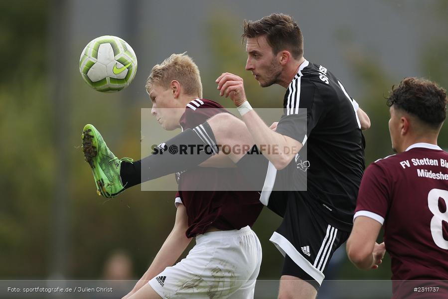 Korbinian List, Sportplatz, Karsbach, 17.10.2021, BFV, sport, action, Fussball, Deutschland, Oktober 2021, Saison 2021/2022, GR3, Kreisklasse Würzburg, FVSBM, FCK, FV Stetten-Binsfeld-Müdesheim, SG FC Karsbach - Bild-ID: 2311737