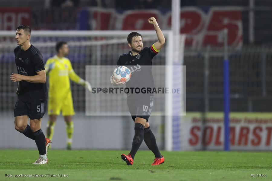 Freude, Torjubel, Benjamin Baier, Stadion am Schönbusch, Aschaffenburg, 19.10.2021, BFV, sport, action, Fussball, Deutschland, Oktober 2021, Saison 2021/2022, 4. Liga, Regionalliga Bayern, UHG, SVA, SpVgg Unterhaching, SV Viktoria Aschaffenburg - Bild-ID: 2311866 Freude, Torjubel, Benjamin Baier, Stadion am Schönbusch, Aschaffenburg, 19.10.2021, BFV, sport, action, Fussball, Deutschland, Oktober 2021, Saison 2021/2022, 4. Liga, Regionalliga Bayern, UHG, SVA, SpVgg Unterhaching, SV Viktoria Aschaffenburg - Bild-ID: 2311866