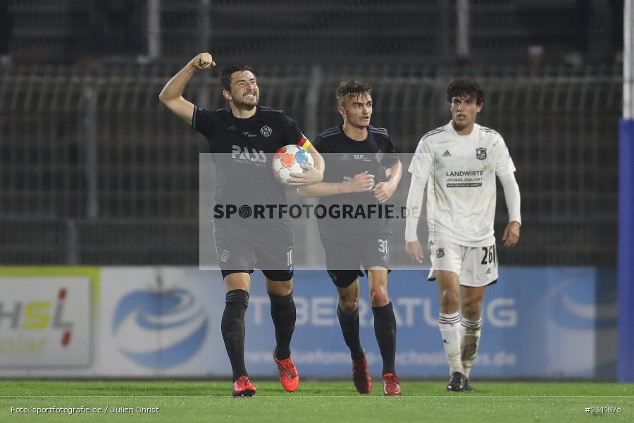 Benjamin Baier, Stadion am Schönbusch, Aschaffenburg, 19.10.2021, BFV, sport, action, Fussball, Deutschland, Oktober 2021, Saison 2021/2022, 4. Liga, Regionalliga Bayern, UHG, SVA, SpVgg Unterhaching, SV Viktoria Aschaffenburg - Bild-ID: 2311876