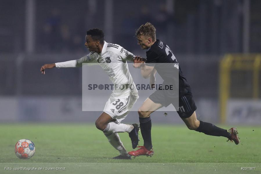 Boipelo Mashigo, Stadion am Schönbusch, Aschaffenburg, 19.10.2021, BFV, sport, action, Fussball, Deutschland, Oktober 2021, Saison 2021/2022, 4. Liga, Regionalliga Bayern, UHG, SVA, SpVgg Unterhaching, SV Viktoria Aschaffenburg - Bild-ID: 2311877