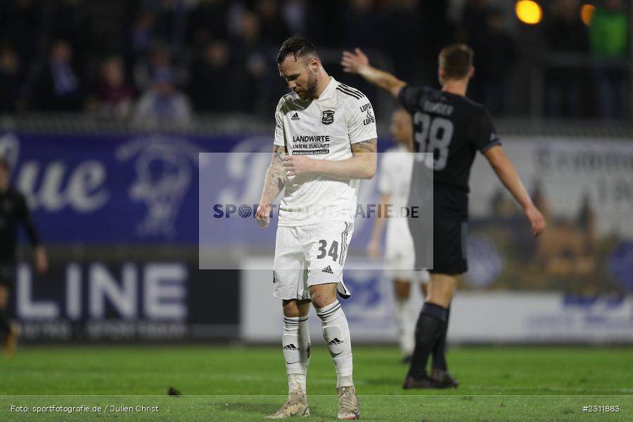 Patrick Hobsch, Stadion am Schönbusch, Aschaffenburg, 19.10.2021, BFV, sport, action, Fussball, Deutschland, Oktober 2021, Saison 2021/2022, 4. Liga, Regionalliga Bayern, UHG, SVA, SpVgg Unterhaching, SV Viktoria Aschaffenburg - Bild-ID: 2311883