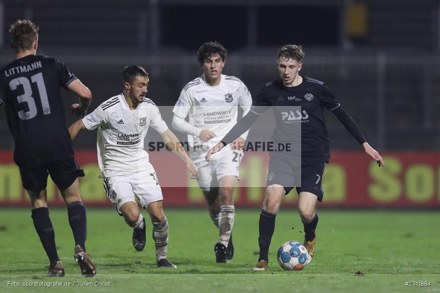 Benedict Laverty, Stadion am Schönbusch, Aschaffenburg, 19.10.2021, BFV, sport, action, Fussball, Deutschland, Oktober 2021, Saison 2021/2022, 4. Liga, Regionalliga Bayern, UHG, SVA, SpVgg Unterhaching, SV Viktoria Aschaffenburg - Bild-ID: 2311884