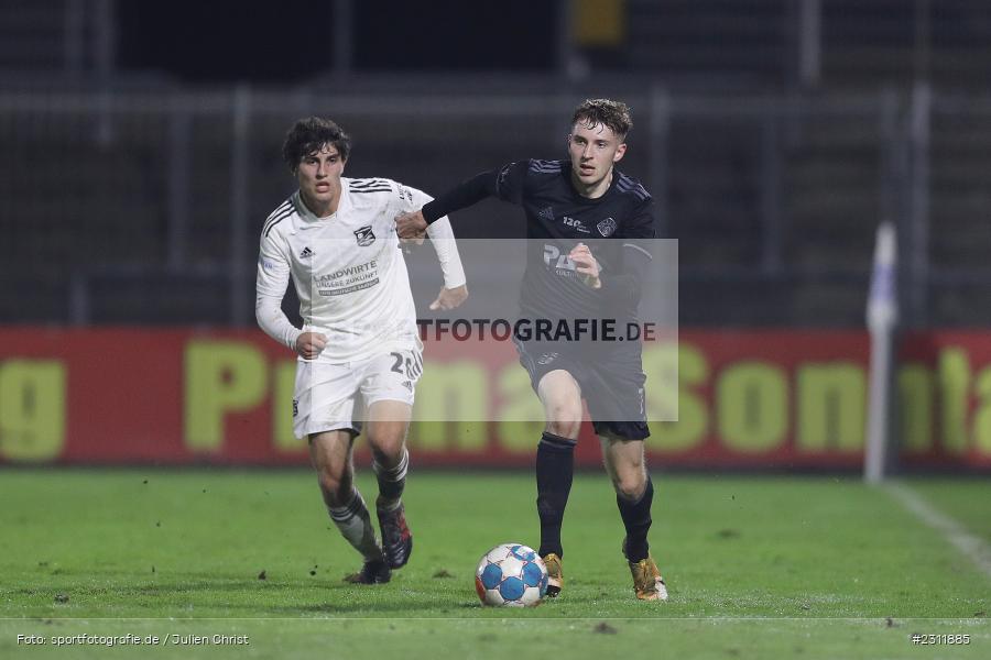 Benedict Laverty, Stadion am Schönbusch, Aschaffenburg, 19.10.2021, BFV, sport, action, Fussball, Deutschland, Oktober 2021, Saison 2021/2022, 4. Liga, Regionalliga Bayern, UHG, SVA, SpVgg Unterhaching, SV Viktoria Aschaffenburg - Bild-ID: 2311885