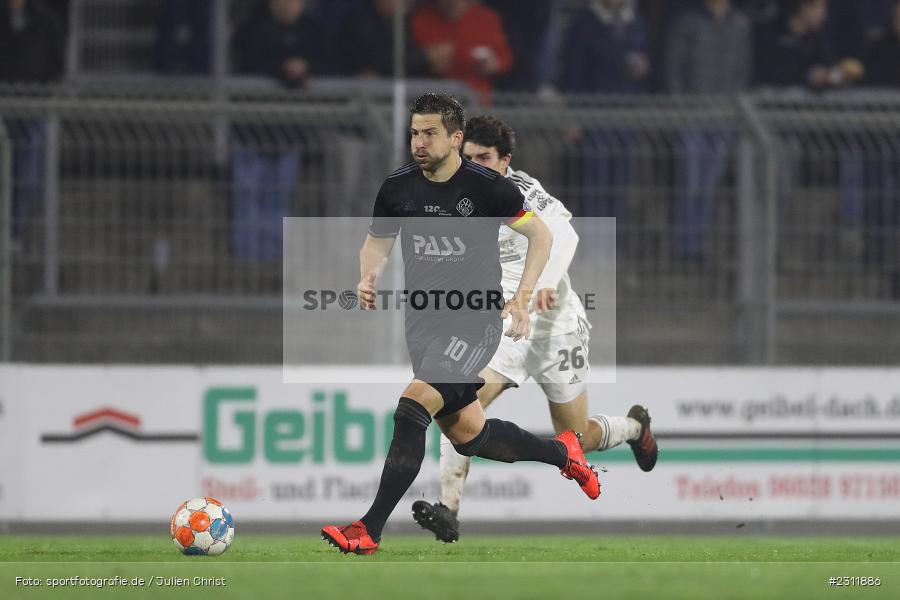 Benjamin Baier, Stadion am Schönbusch, Aschaffenburg, 19.10.2021, BFV, sport, action, Fussball, Deutschland, Oktober 2021, Saison 2021/2022, 4. Liga, Regionalliga Bayern, UHG, SVA, SpVgg Unterhaching, SV Viktoria Aschaffenburg - Bild-ID: 2311886