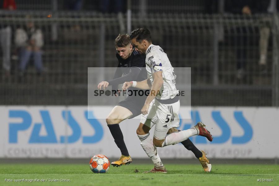 Benedict Laverty, Stadion am Schönbusch, Aschaffenburg, 19.10.2021, BFV, sport, action, Fussball, Deutschland, Oktober 2021, Saison 2021/2022, 4. Liga, Regionalliga Bayern, UHG, SVA, SpVgg Unterhaching, SV Viktoria Aschaffenburg - Bild-ID: 2311887