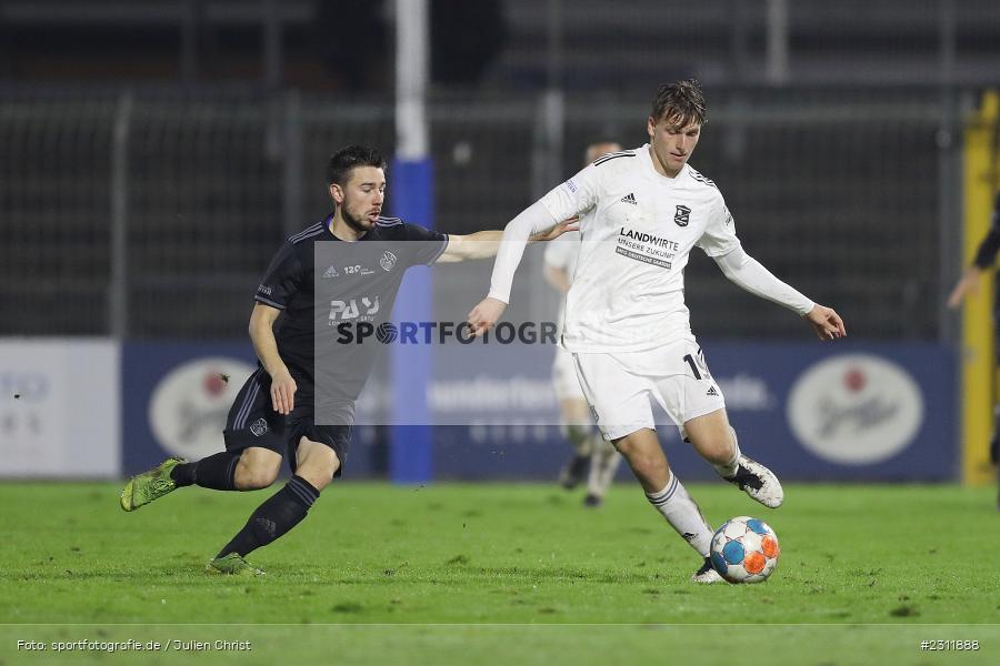 Viktor Zentrich, Stadion am Schönbusch, Aschaffenburg, 19.10.2021, BFV, sport, action, Fussball, Deutschland, Oktober 2021, Saison 2021/2022, 4. Liga, Regionalliga Bayern, UHG, SVA, SpVgg Unterhaching, SV Viktoria Aschaffenburg - Bild-ID: 2311888
