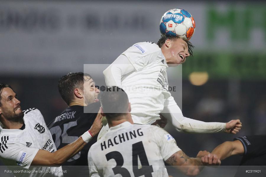 Viktor Zentrich, Stadion am Schönbusch, Aschaffenburg, 19.10.2021, BFV, sport, action, Fussball, Deutschland, Oktober 2021, Saison 2021/2022, 4. Liga, Regionalliga Bayern, UHG, SVA, SpVgg Unterhaching, SV Viktoria Aschaffenburg - Bild-ID: 2311901