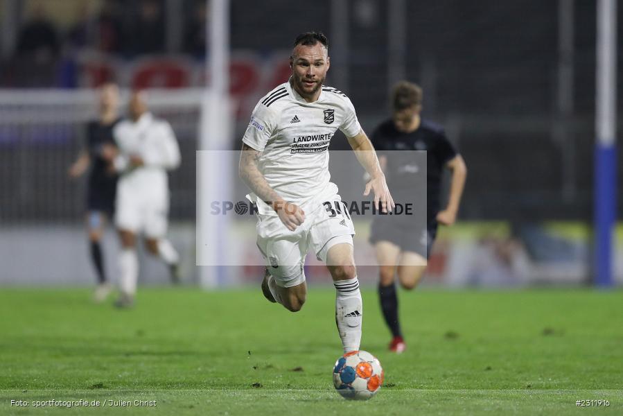 Patrick Hobsch, Stadion am Schönbusch, Aschaffenburg, 19.10.2021, BFV, sport, action, Fussball, Deutschland, Oktober 2021, Saison 2021/2022, 4. Liga, Regionalliga Bayern, UHG, SVA, SpVgg Unterhaching, SV Viktoria Aschaffenburg - Bild-ID: 2311916