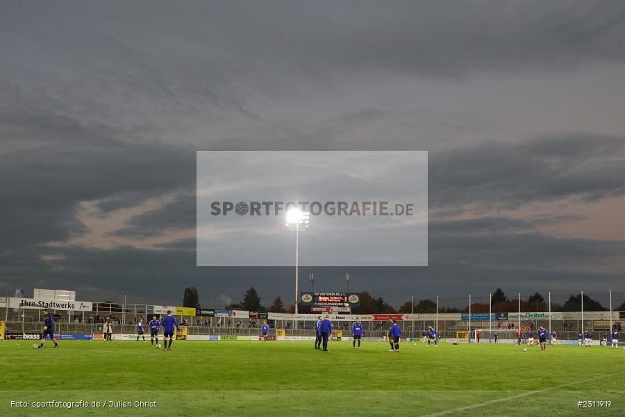 Innenraum, Stadion am Schönbusch, Aschaffenburg, 19.10.2021, BFV, sport, action, Fussball, Deutschland, Oktober 2021, Saison 2021/2022, 4. Liga, Regionalliga Bayern, UHG, SVA, SpVgg Unterhaching, SV Viktoria Aschaffenburg - Bild-ID: 2311919