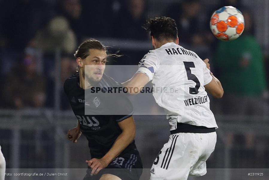 Nicolas Hebisch, Stadion am Schönbusch, Aschaffenburg, 19.10.2021, BFV, sport, action, Fussball, Deutschland, Oktober 2021, Saison 2021/2022, 4. Liga, Regionalliga Bayern, UHG, SVA, SpVgg Unterhaching, SV Viktoria Aschaffenburg - Bild-ID: 2311925